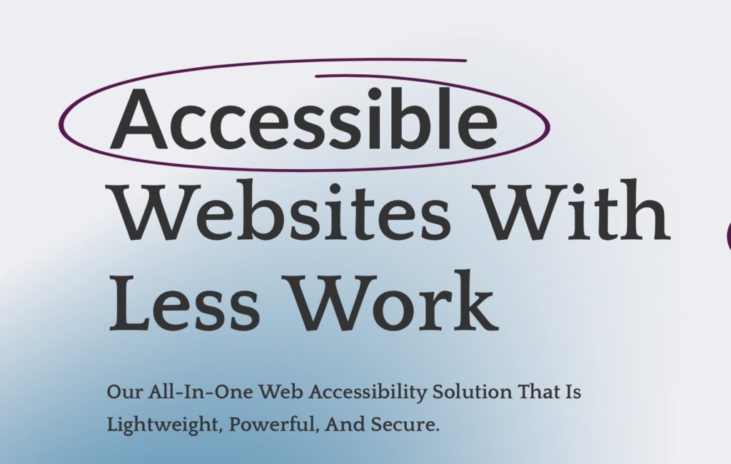 ADA accessible website solution UserWay