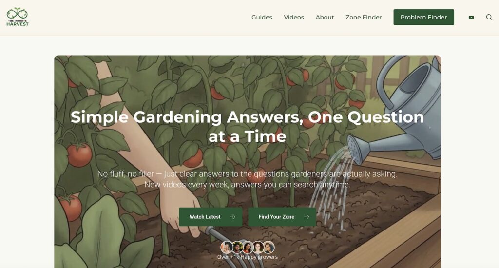 The Infinite harvest gardening
